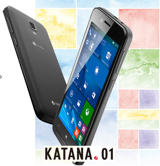 смартфон Katana 01 на базе Windows 10 Mobile